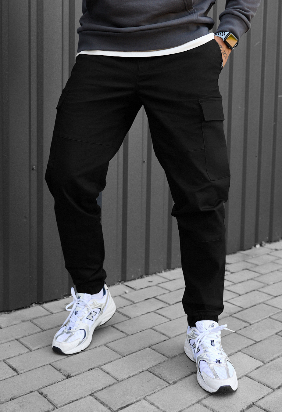 Pantaloni Staff hid cargo black