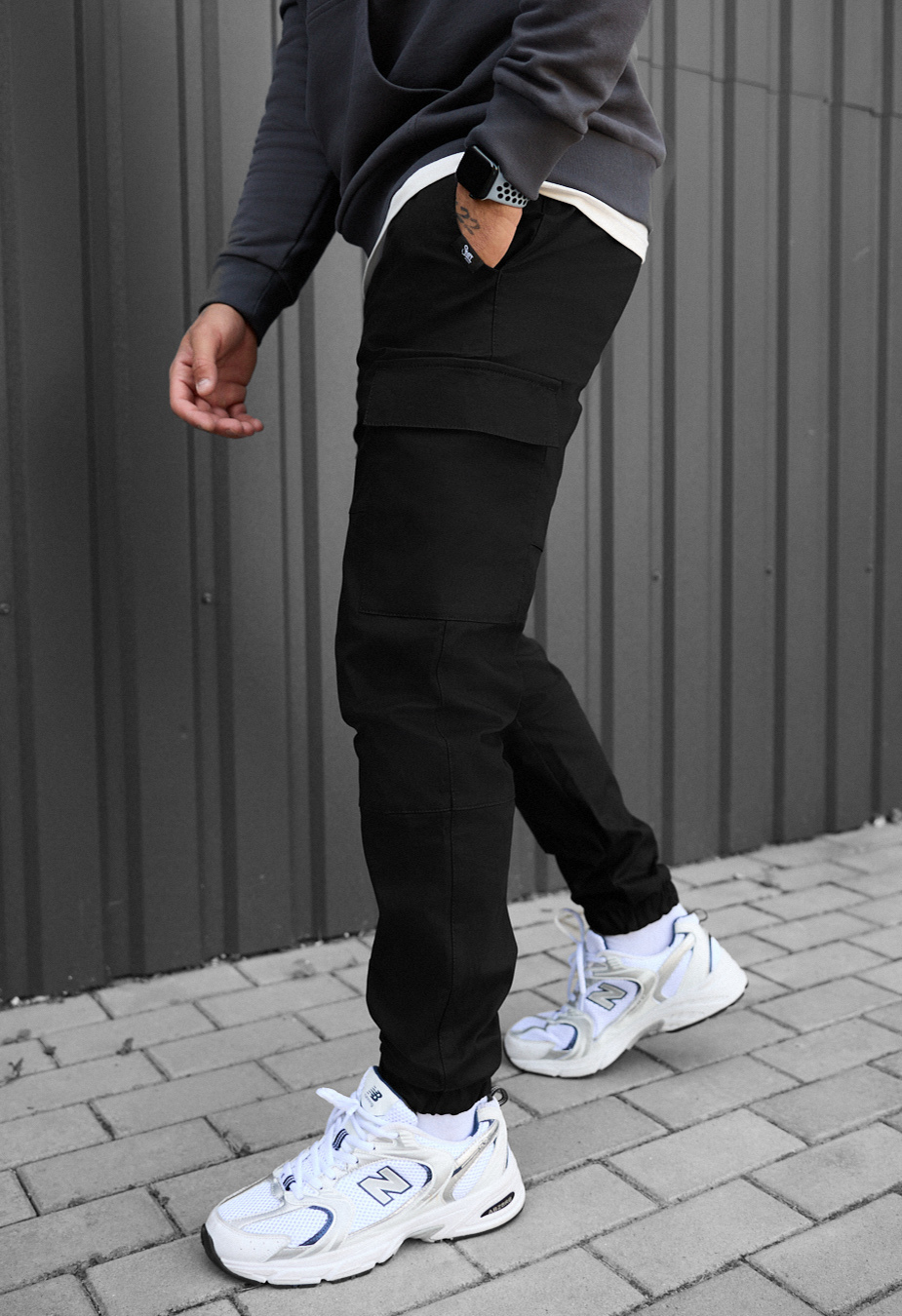 Pantaloni Staff hid cargo black