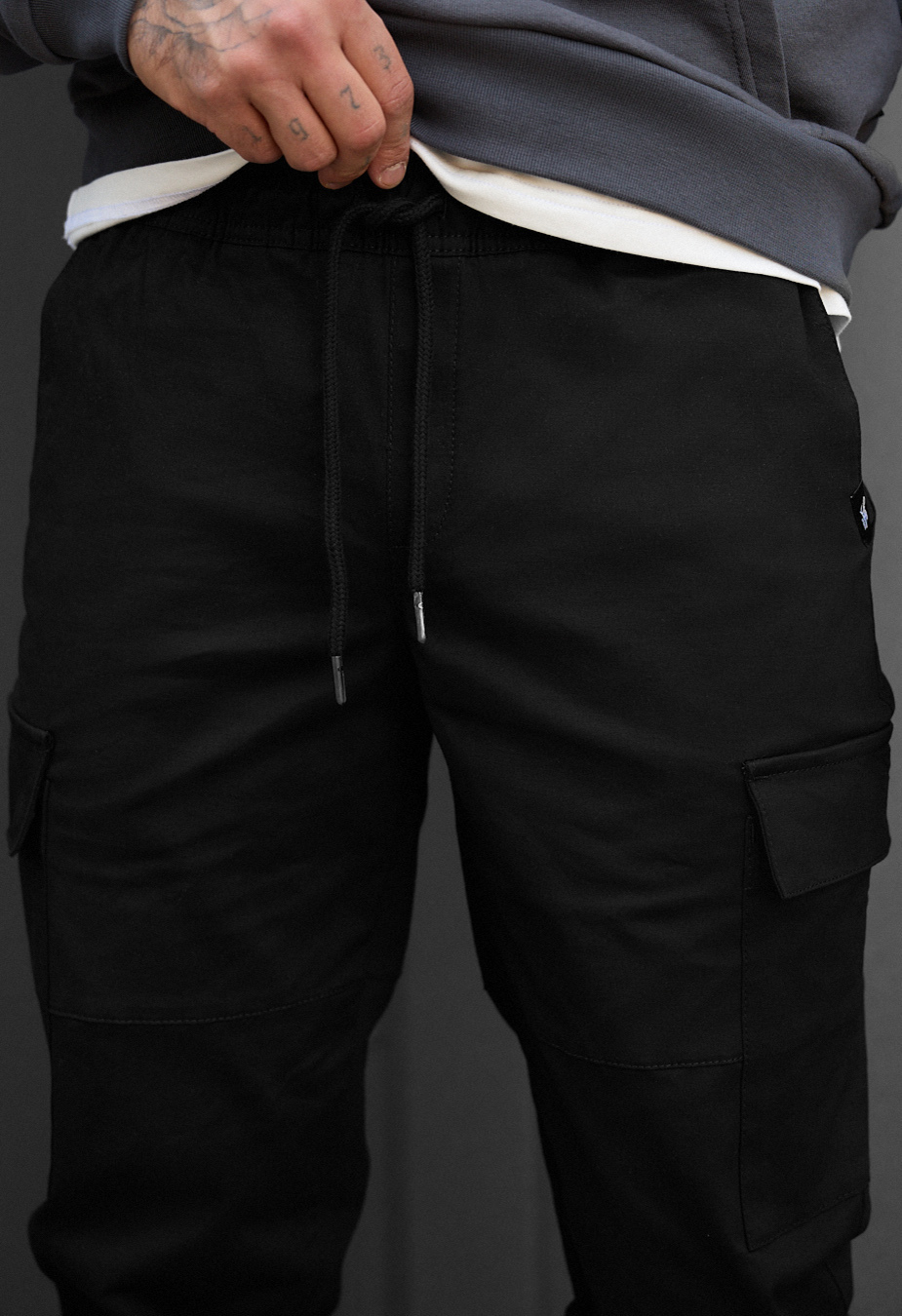 Pantaloni Staff hid cargo black