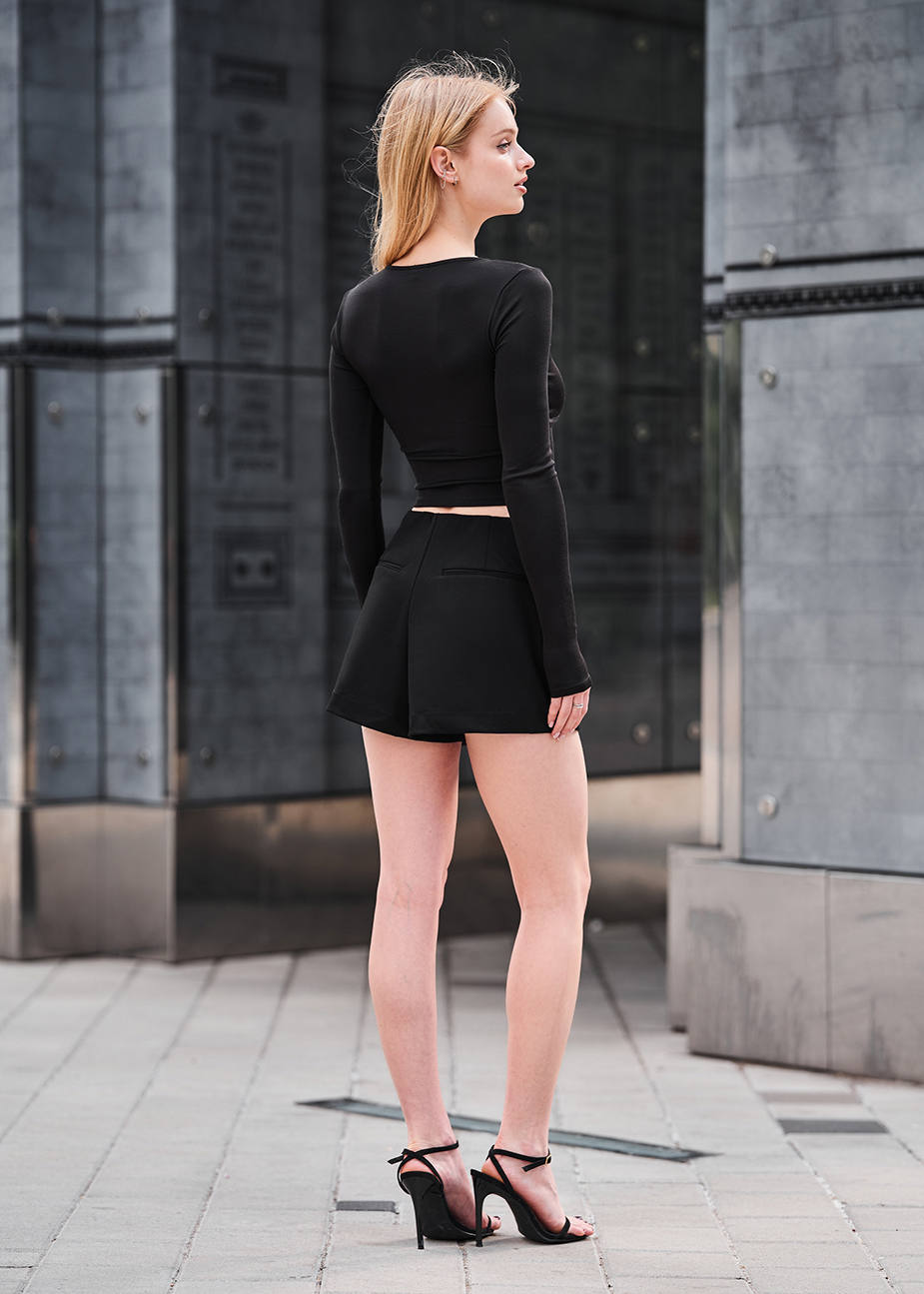Fustă-pantaloni scurți de damă Staff ev black