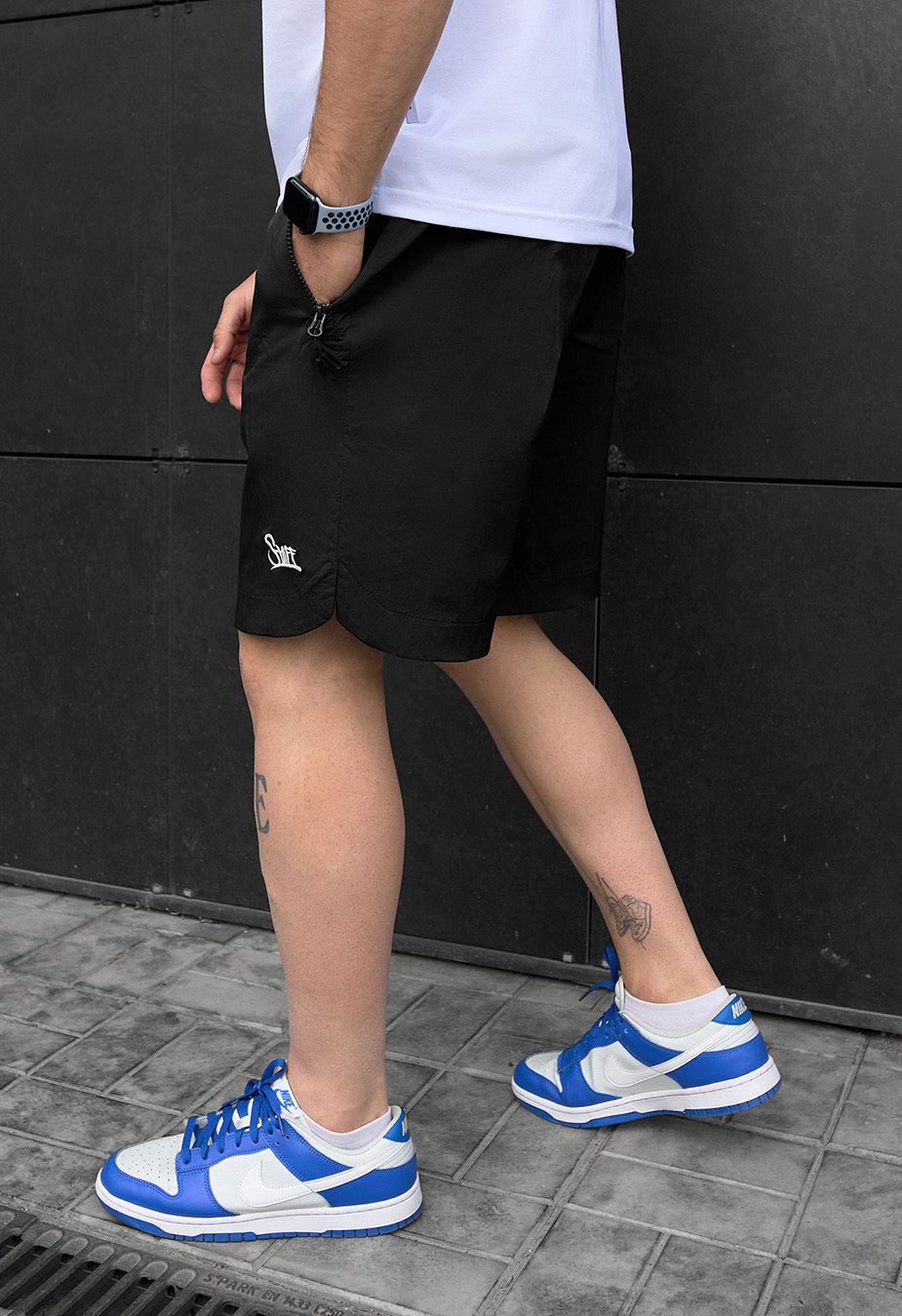 Chinos pantaloni scurți Staff loo black logo