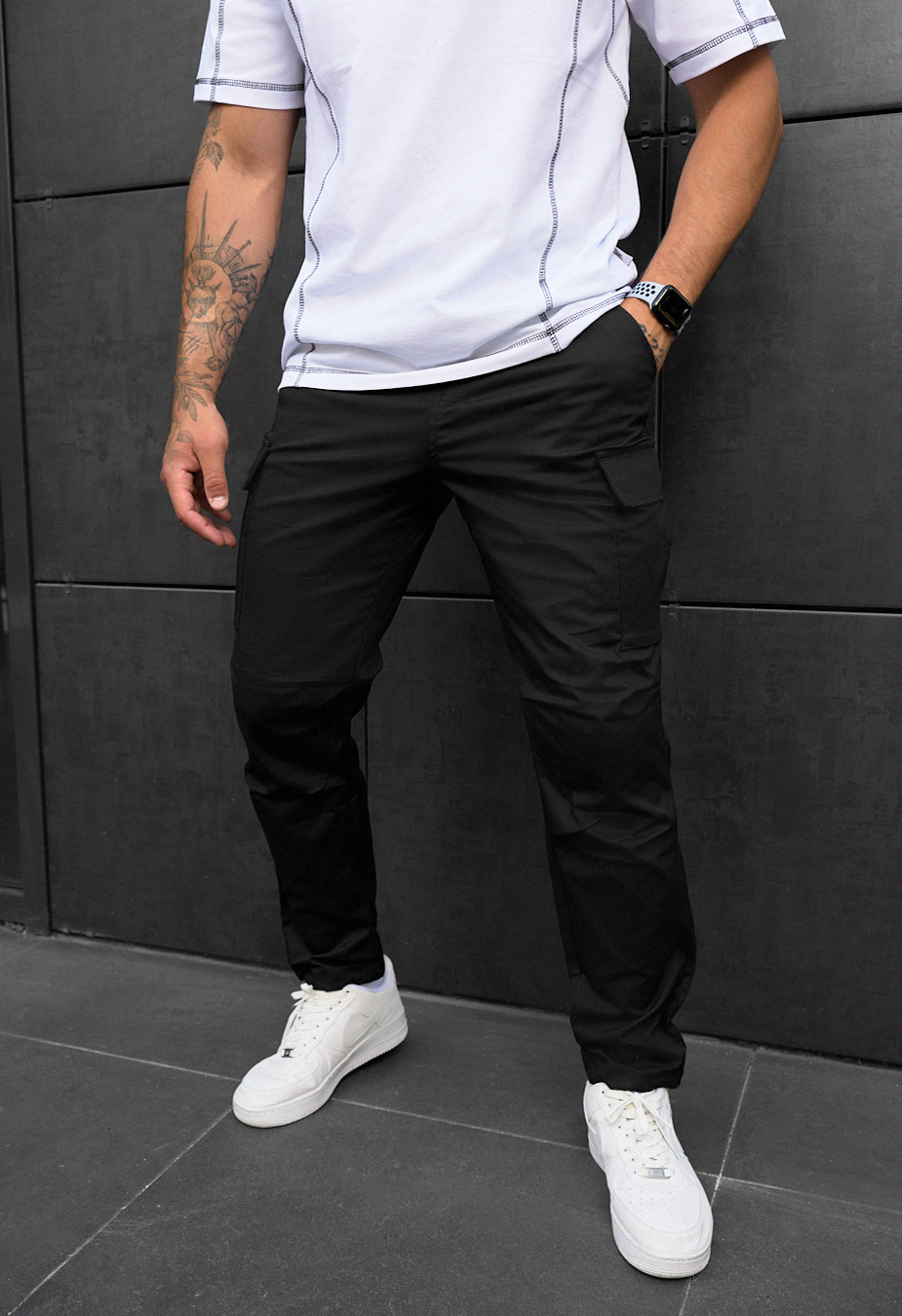Pantaloni Staff cargo ja black