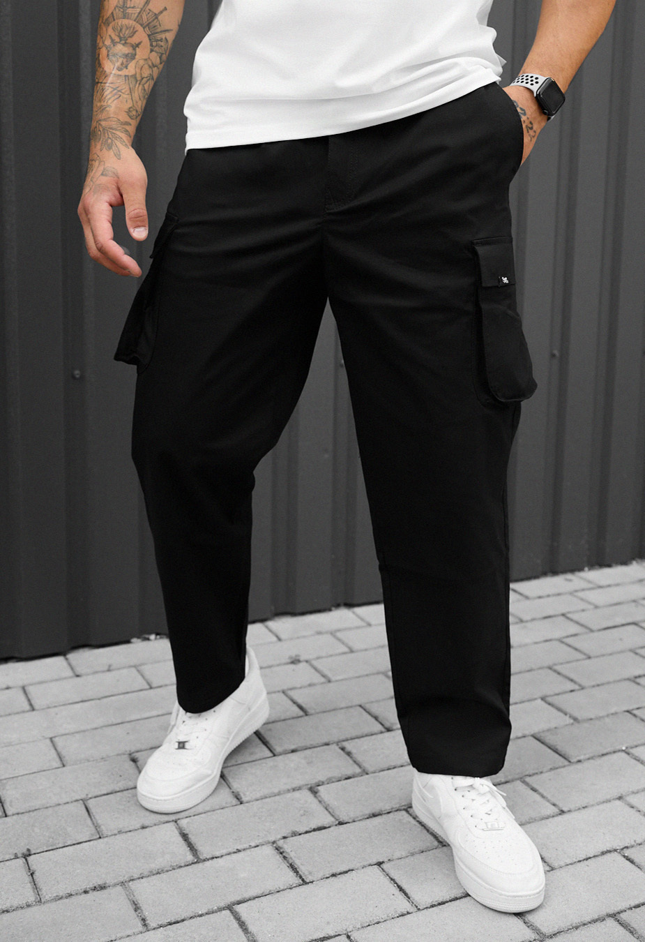Pantaloni Staff cargo gi black