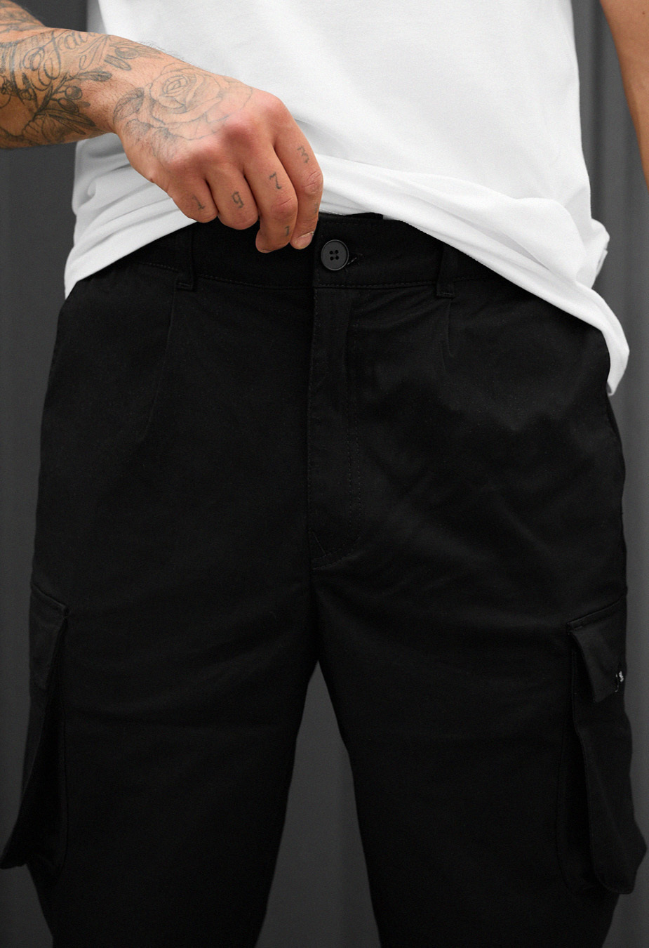 Pantaloni Staff cargo gi black