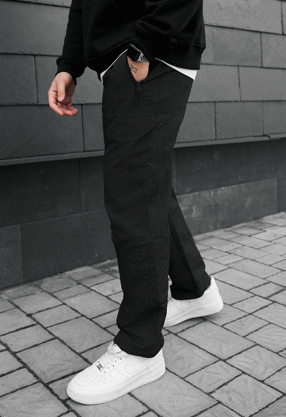 Pantaloni chinos Staff lar black