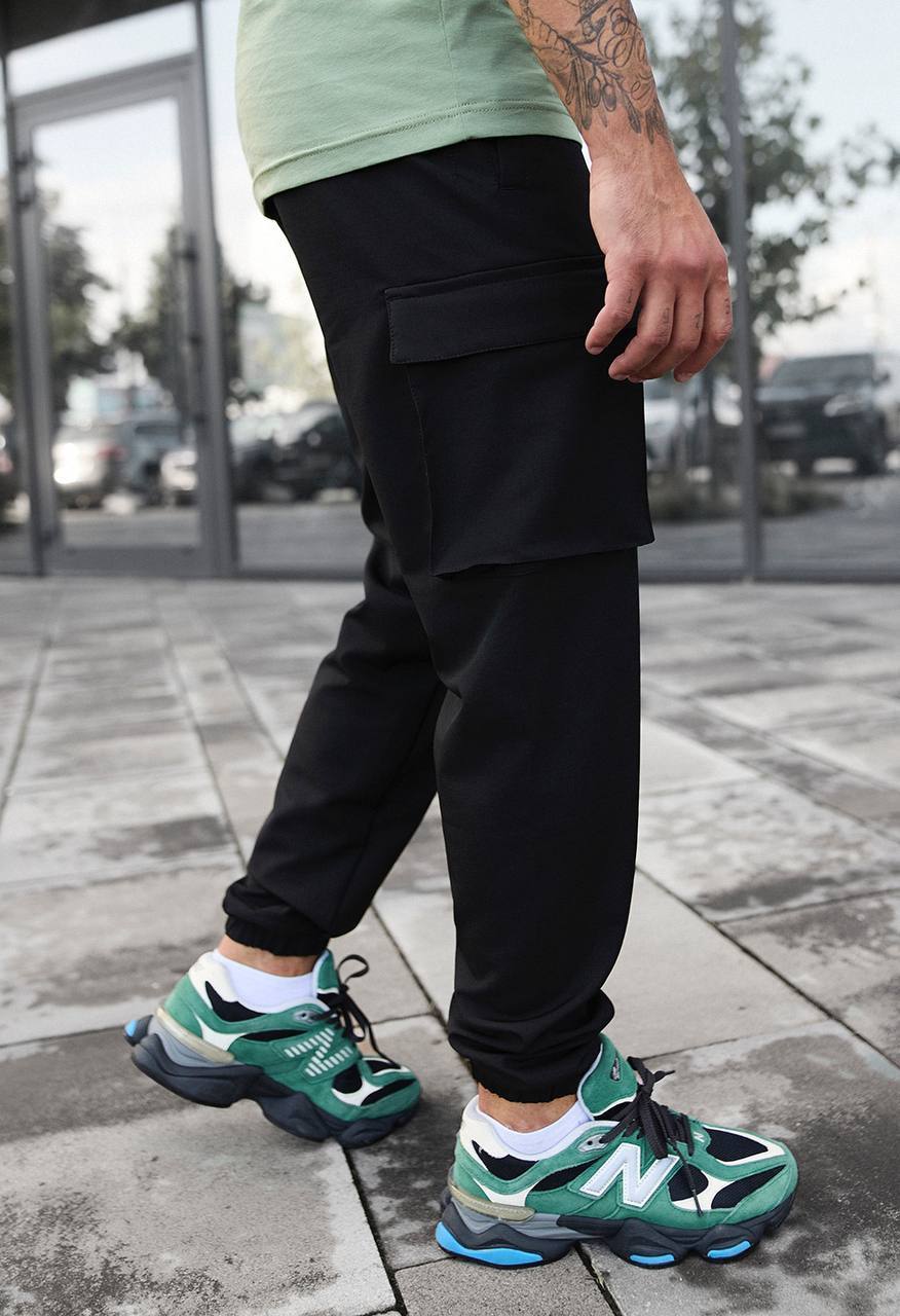 Pantaloni Staff cargo tao spandex black