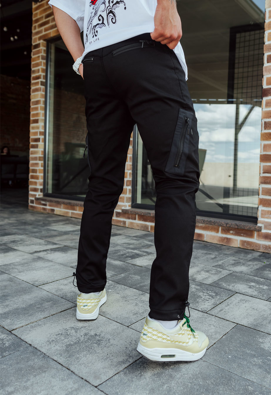 Pantaloni de jogging izolați Staff coa cargo black fleece