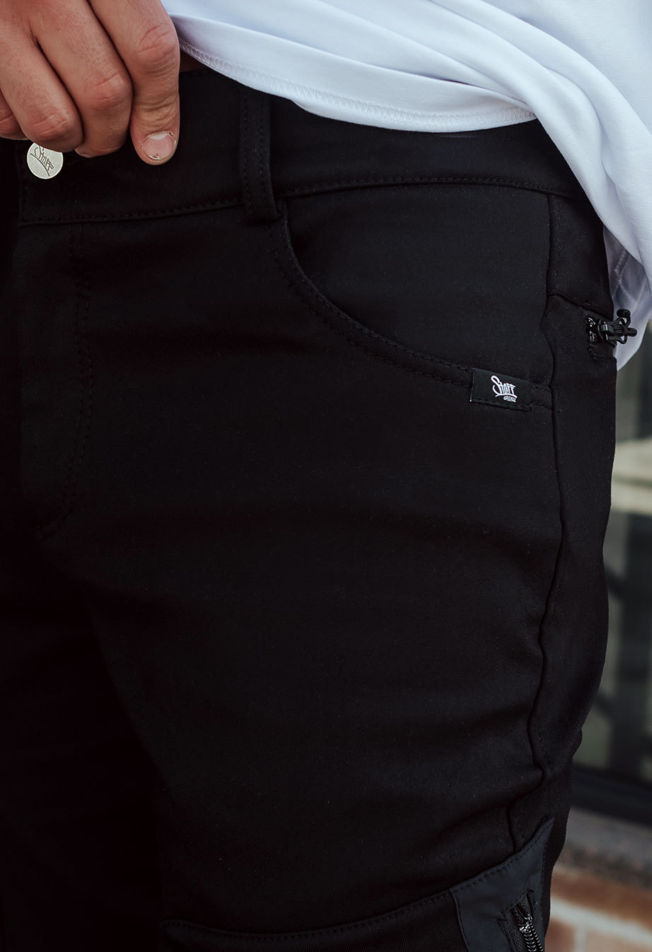 Pantaloni de jogging izolați Staff coa cargo black fleece