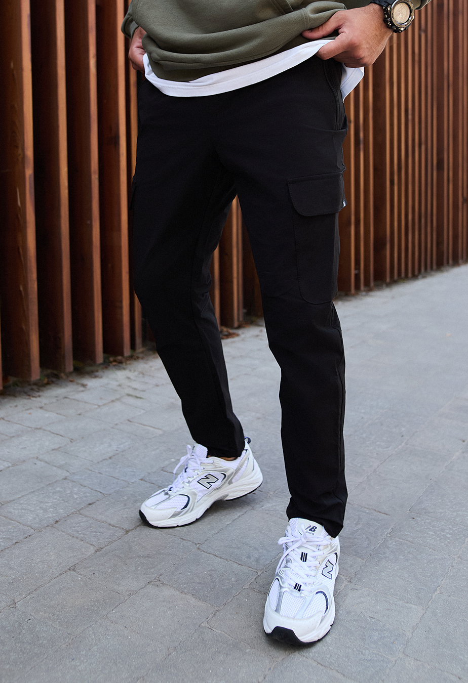 Pantaloni Staff cargo tam black