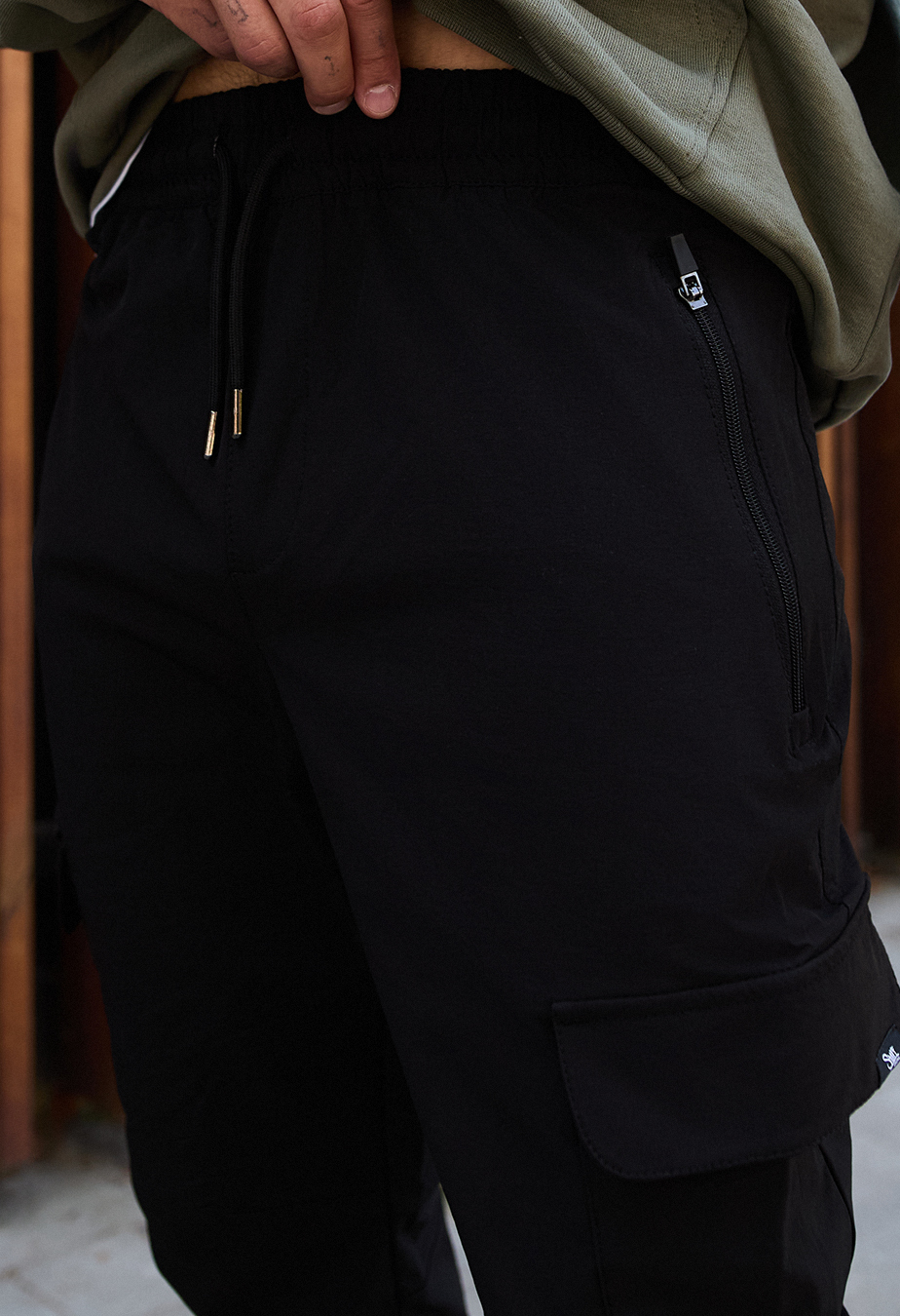 Pantaloni Staff cargo tam black