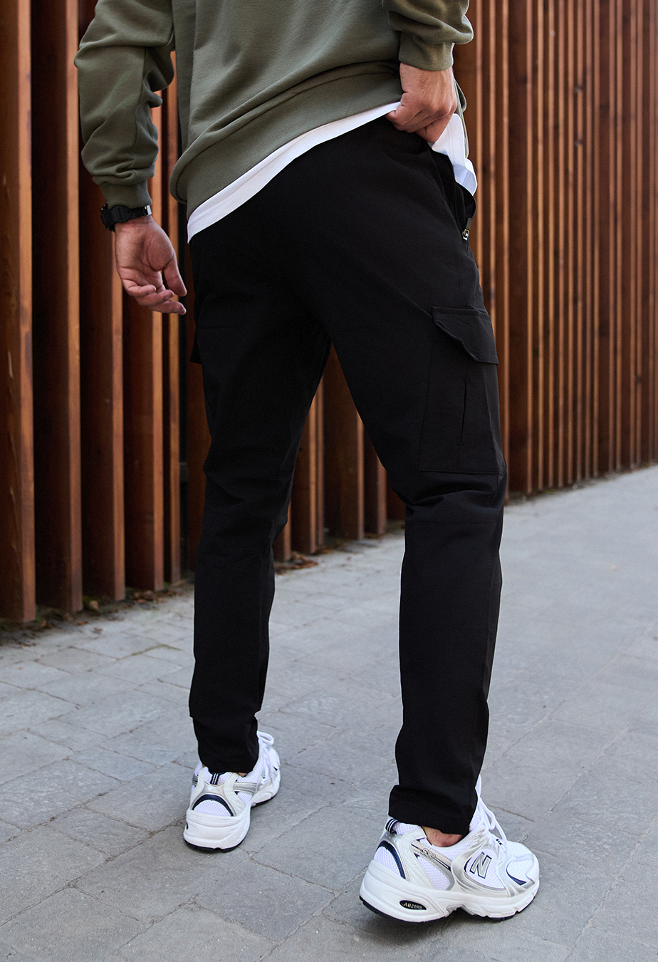 Pantaloni Staff cargo tam black