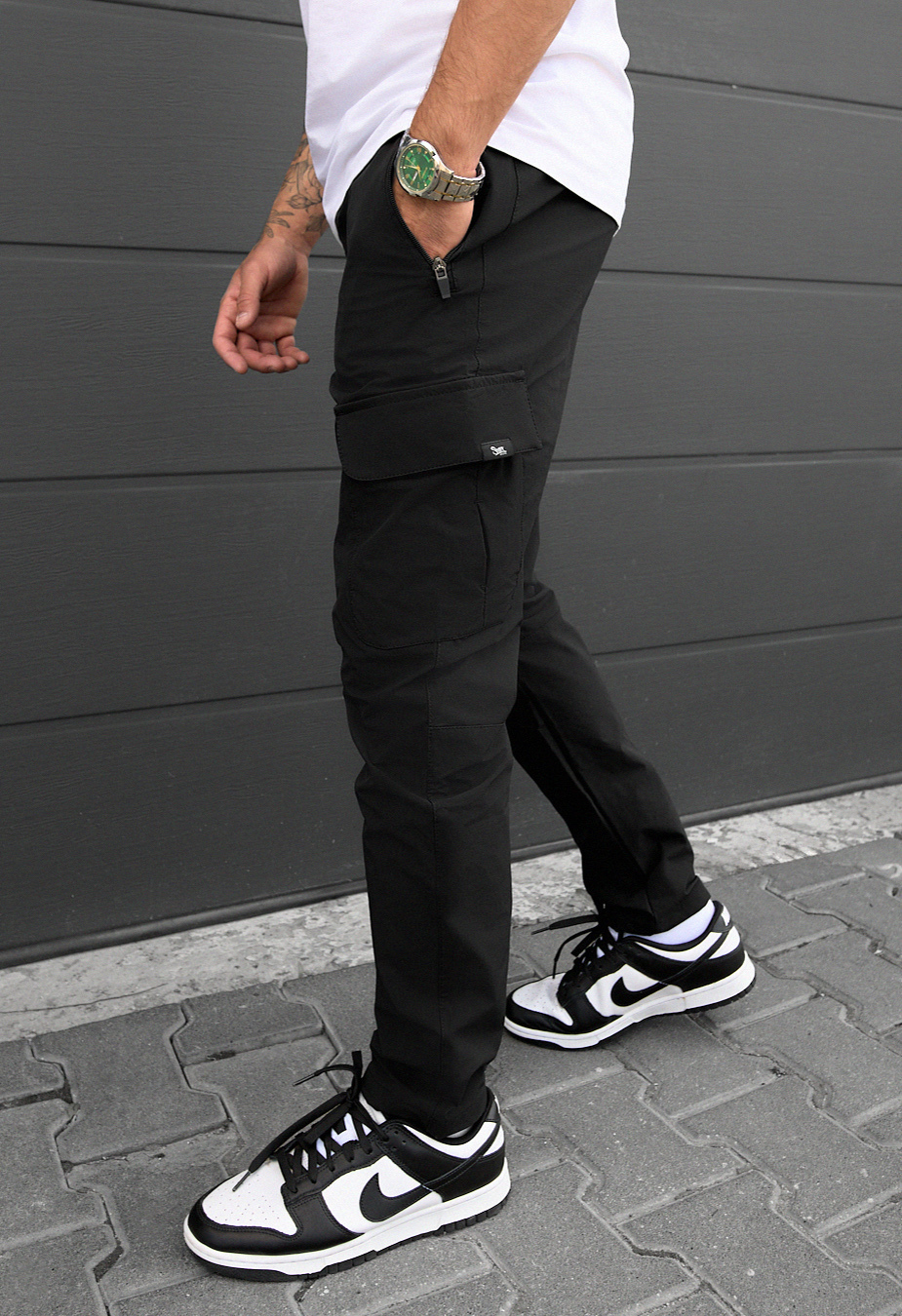 Pantaloni Staff cargo tam black