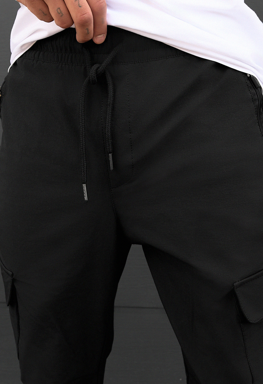 Pantaloni Staff cargo tam black