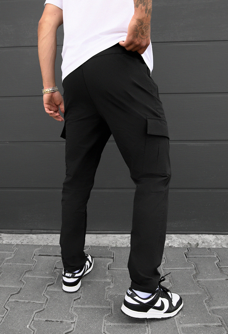 Pantaloni Staff cargo tam black