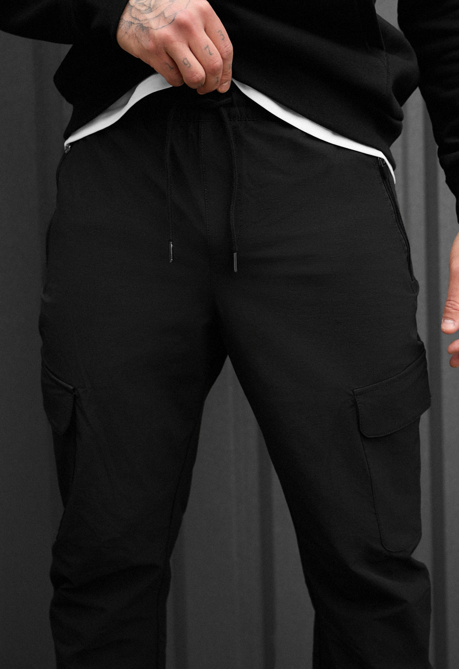 Pantaloni Staff cargo tam black