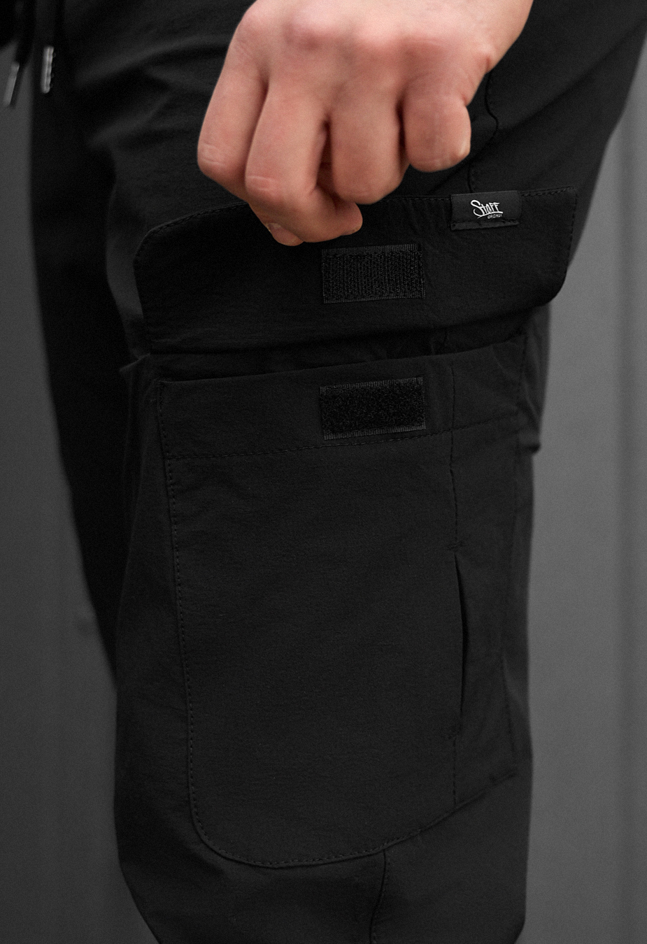 Pantaloni Staff cargo tam black