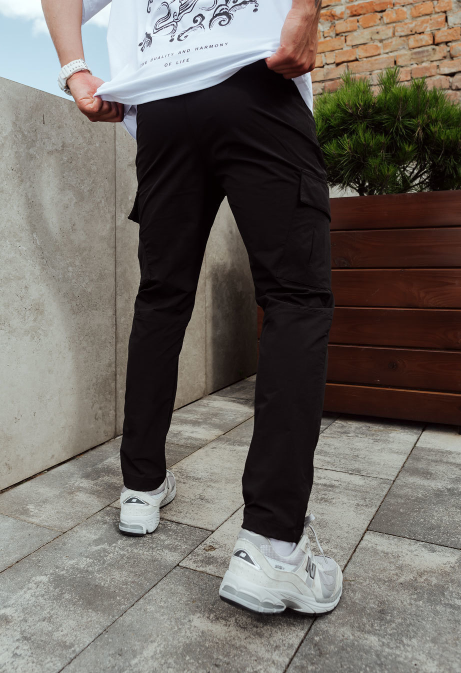 Pantaloni Staff cargo tam black