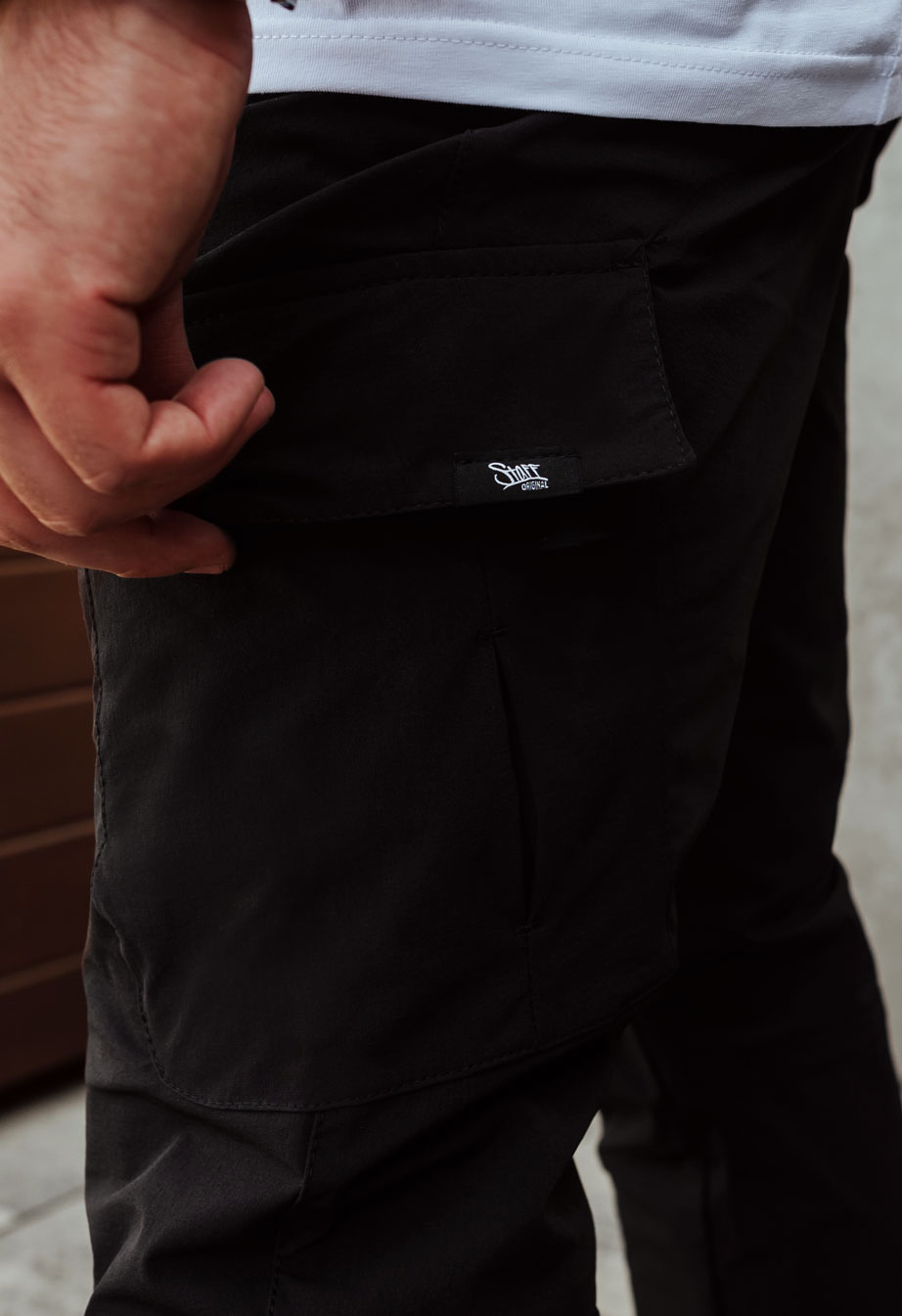 Pantaloni Staff cargo tam black