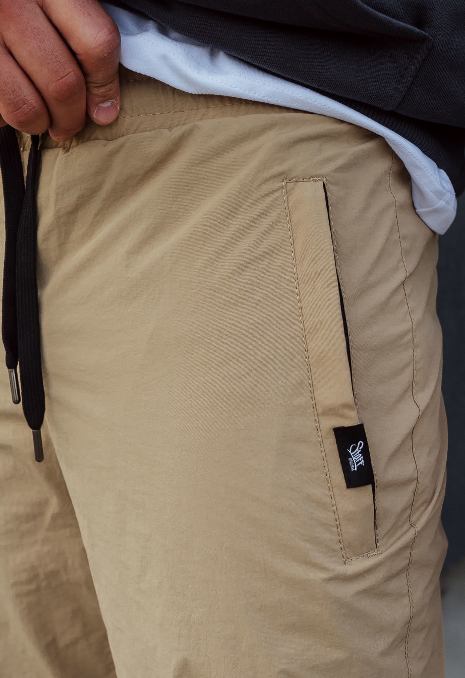 Pantaloni de jogging izolați Staff ba beige fleece