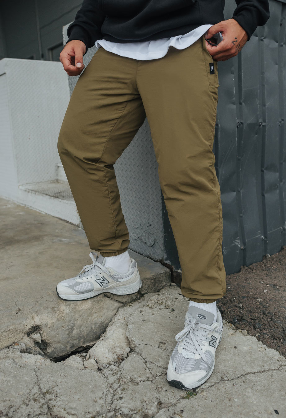 Pantaloni de jogging izolați Staff ba khaki fleece