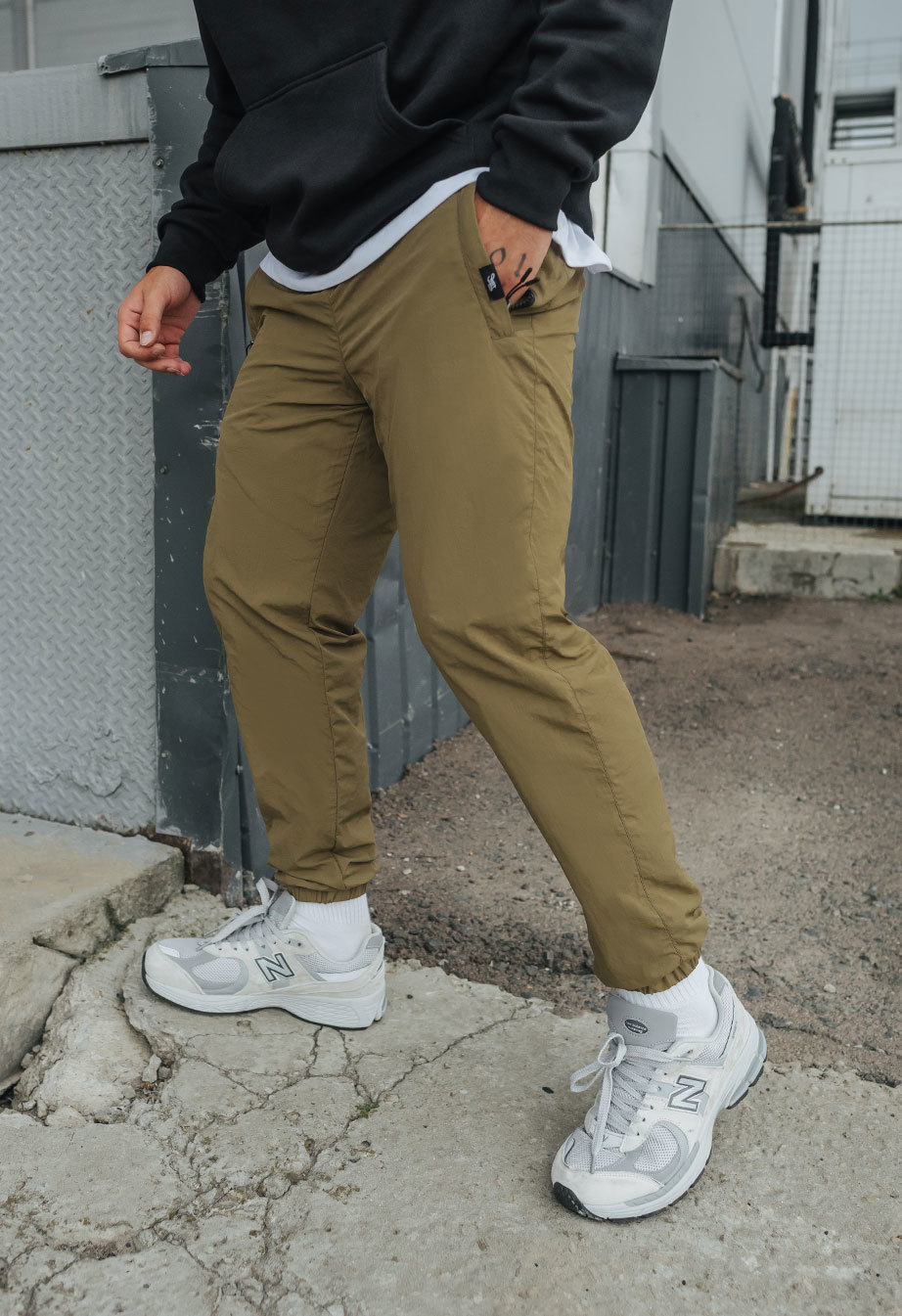 Pantaloni de jogging izolați Staff ba khaki fleece