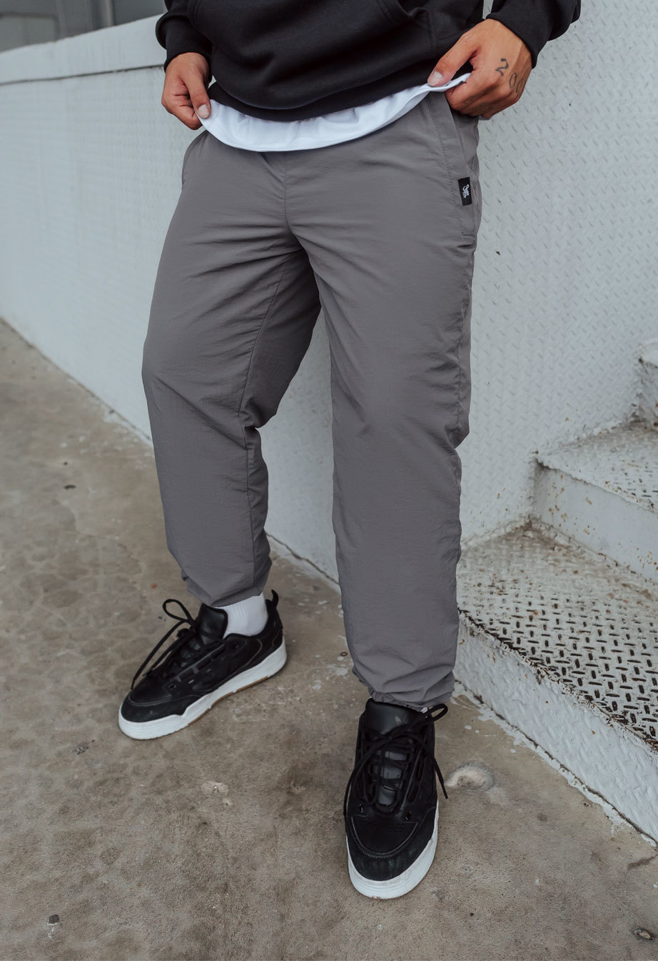 Pantaloni de jogging izolați  Staff ba gray fleece