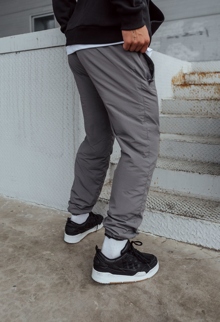 Pantaloni de jogging izolați  Staff ba gray fleece