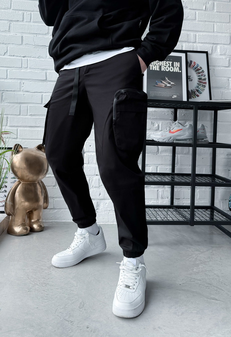Pantaloni Staff cargo sj black