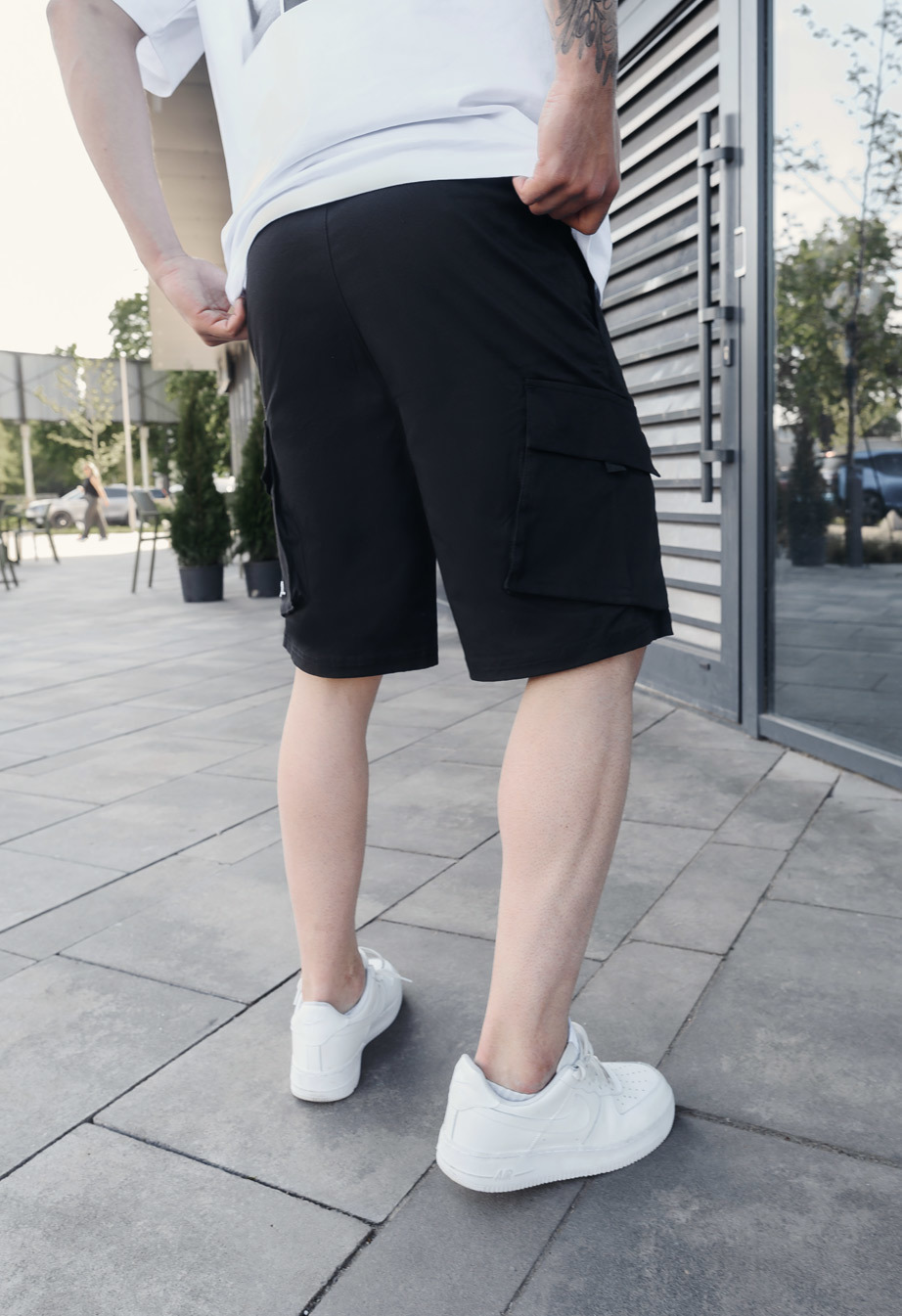 Pantaloni scurți Staff cargo sk black