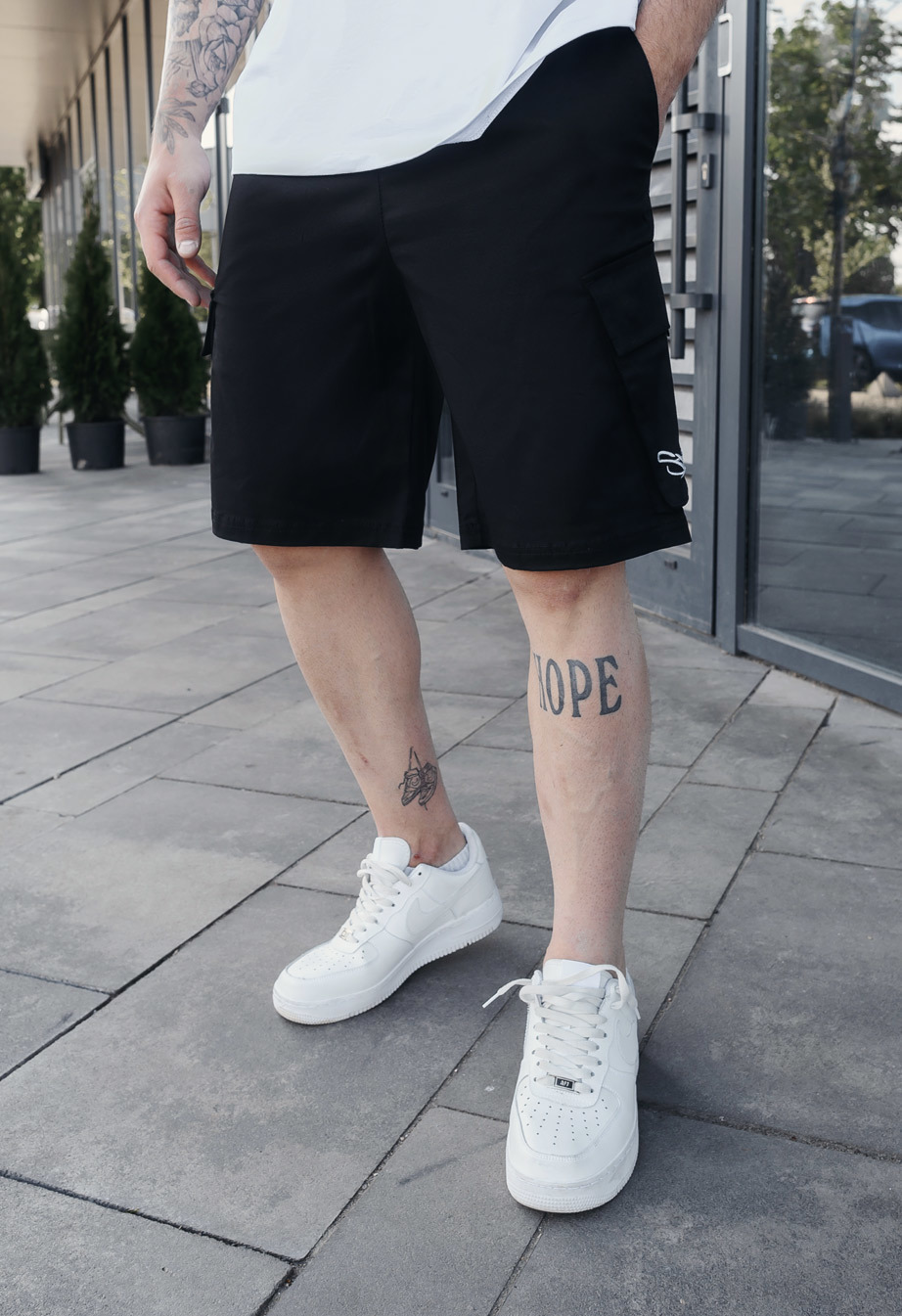 Pantaloni scurți Staff cargo sk black
