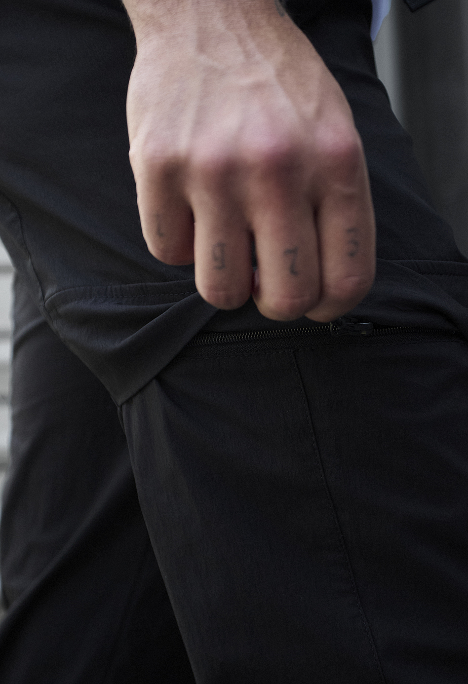 Pantaloni Staff cargo pel black