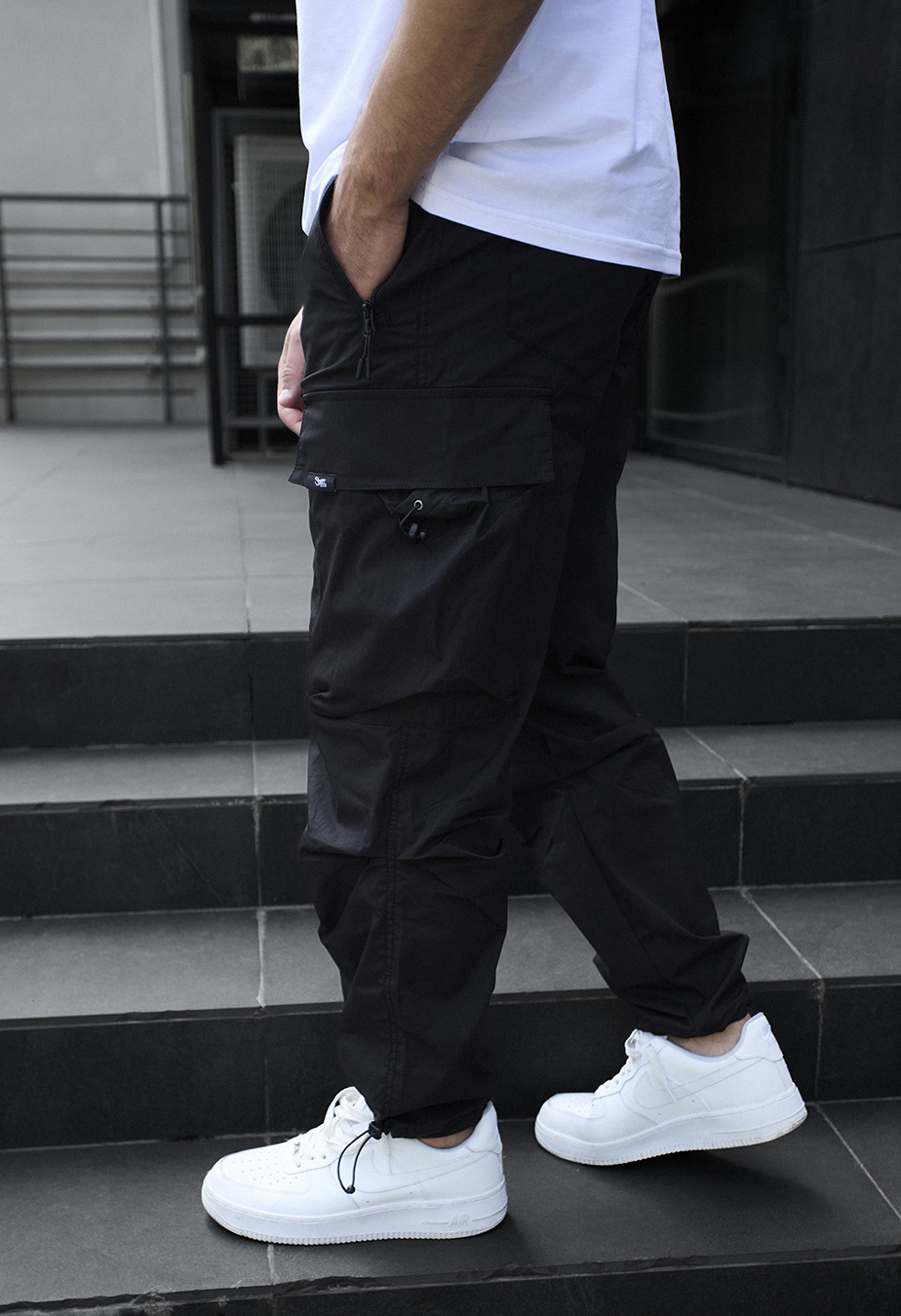 Pantaloni Staff cargo tu black