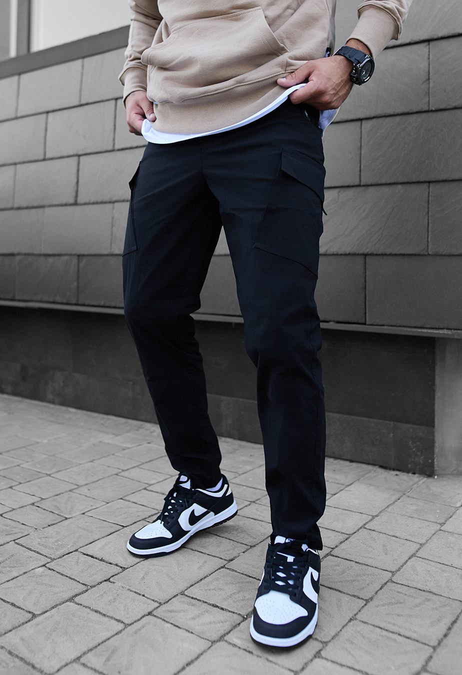Pantaloni Staff cargo fa black