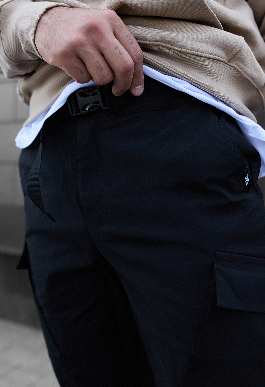 Pantaloni Staff cargo fa black