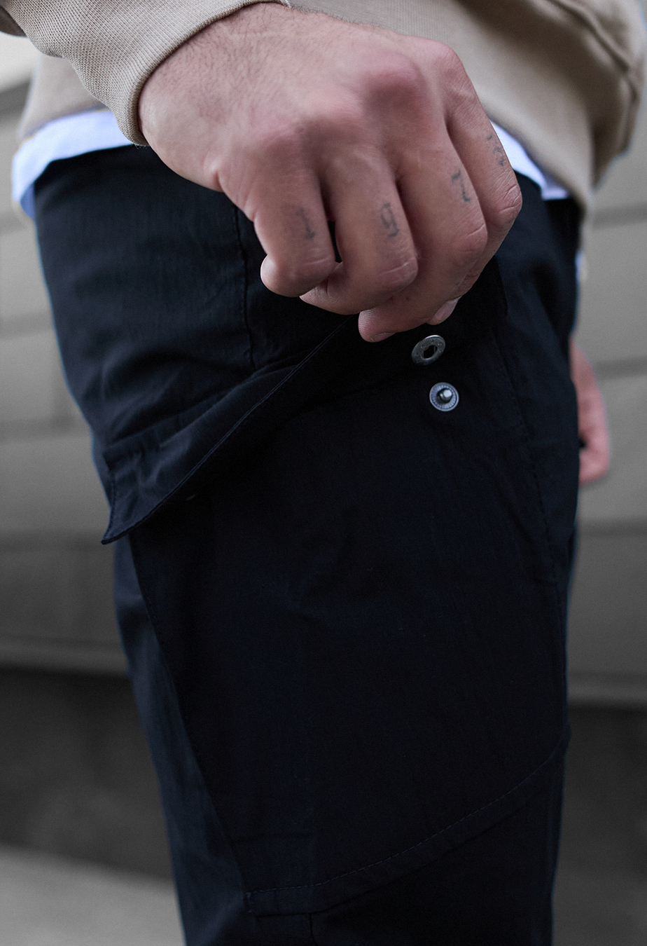 Pantaloni Staff cargo fa black