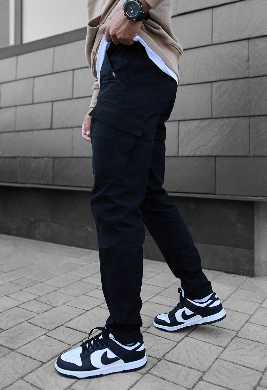 Pantaloni Staff cargo fa black