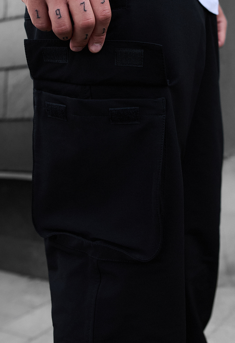 Pantaloni Staff cargo al black