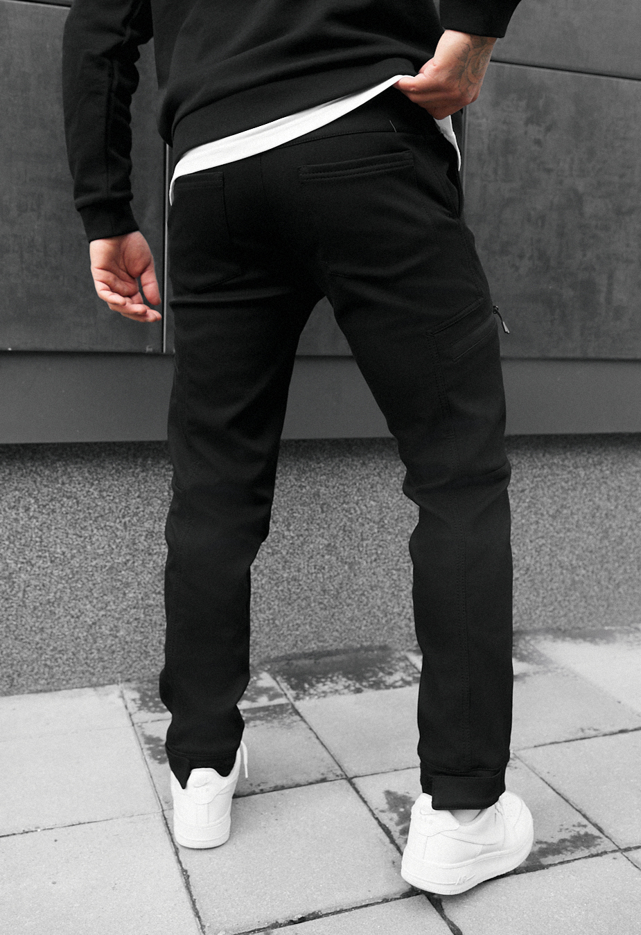 Pantaloni izolați Staff cargo do black fleece