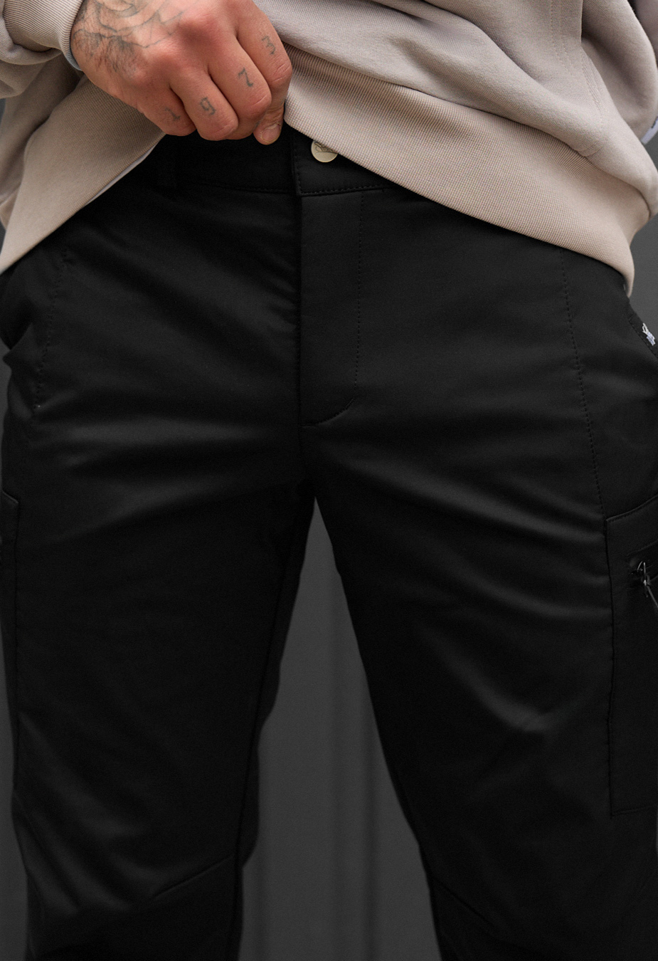 Pantaloni izolați Staff do cargo black fleece