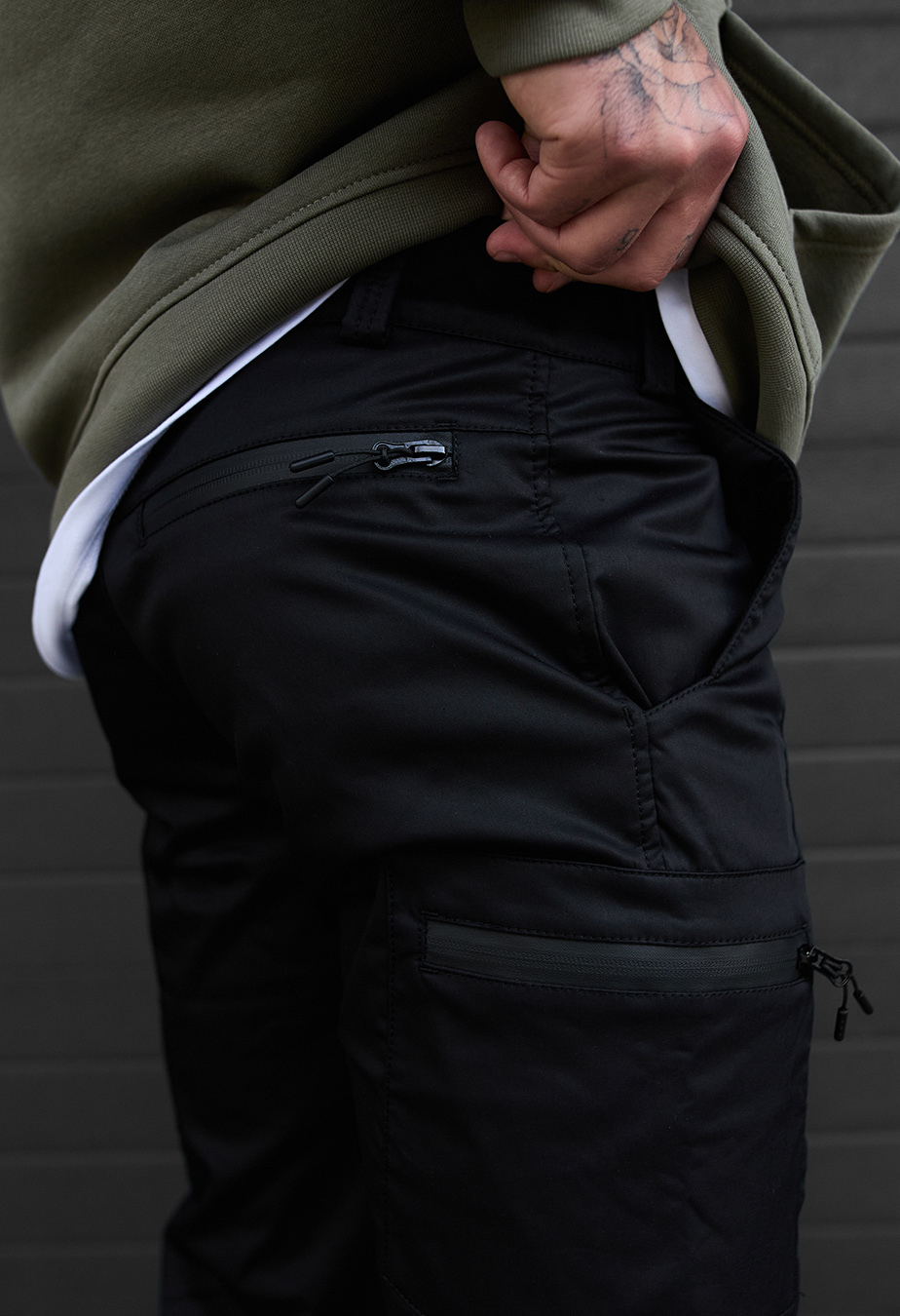 Pantaloni izolați Staff do cargo black fleece