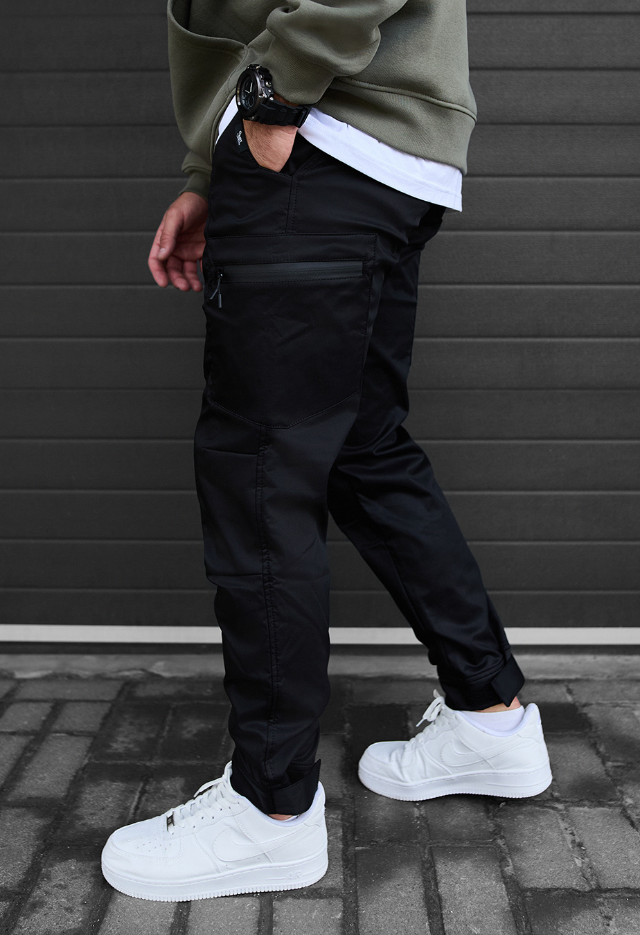 Pantaloni izolați Staff do cargo black fleece