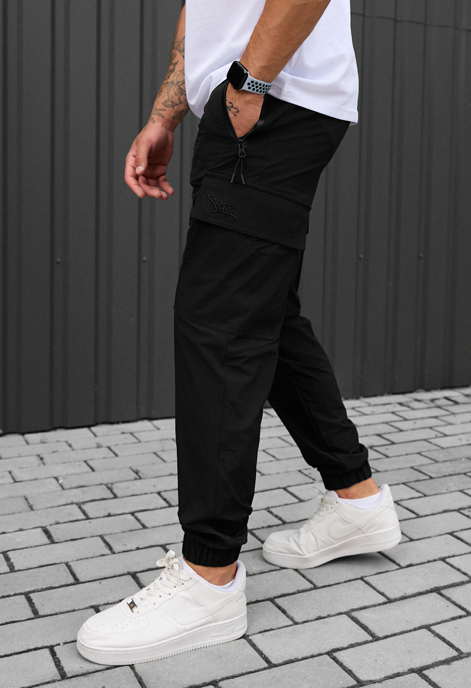 Pantaloni Staff cargo pa black