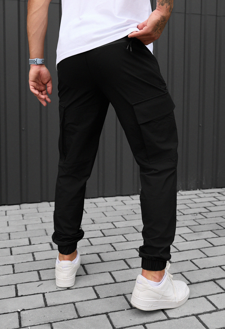 Pantaloni Staff cargo pa black