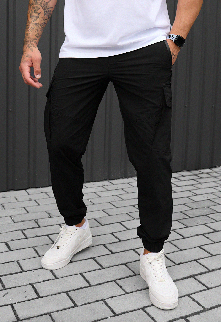 Pantaloni Staff cargo pa black