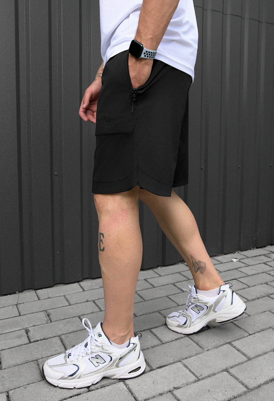 Pantaloni scurți Staff cargo vin black