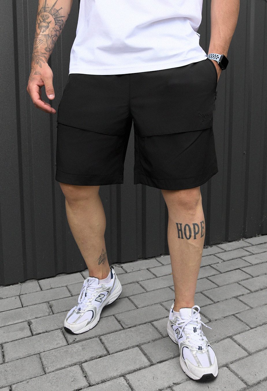 Pantaloni scurți Staff cargo vin black