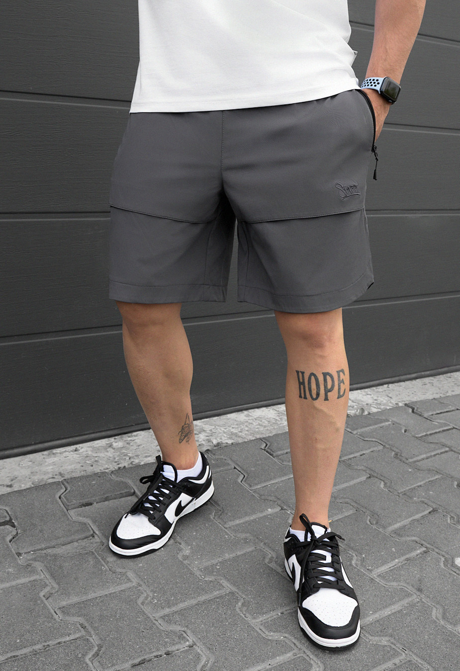 Pantaloni scurți Staff cargo vin gray