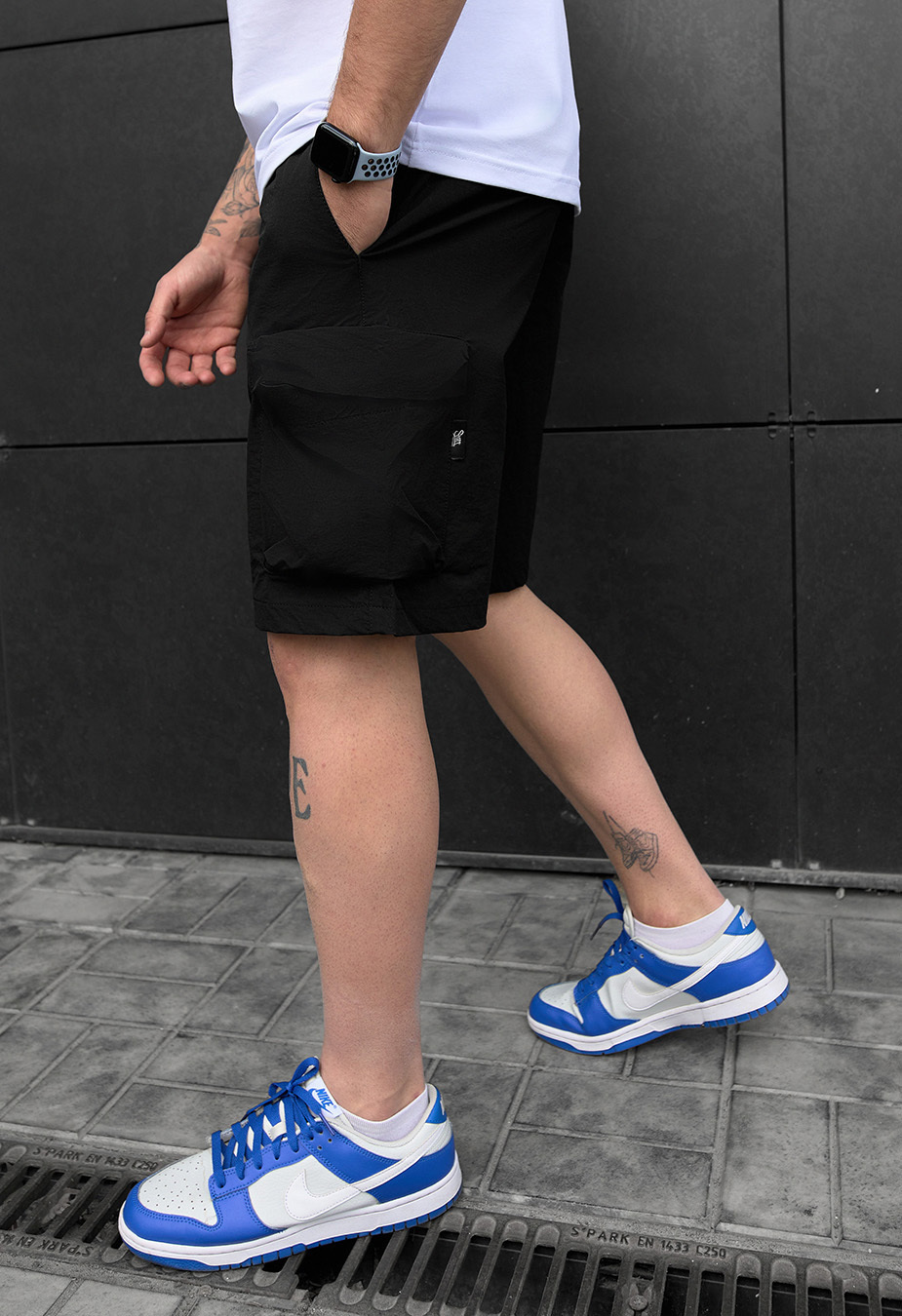 Pantaloni scurți Staff cargo sav black