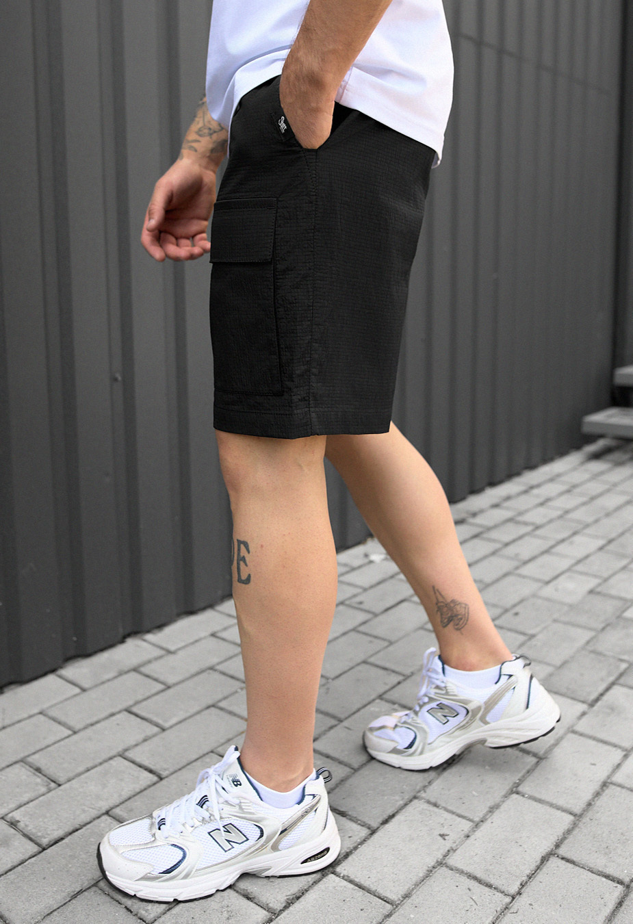 Pantaloni scurți Staff cargo bit black