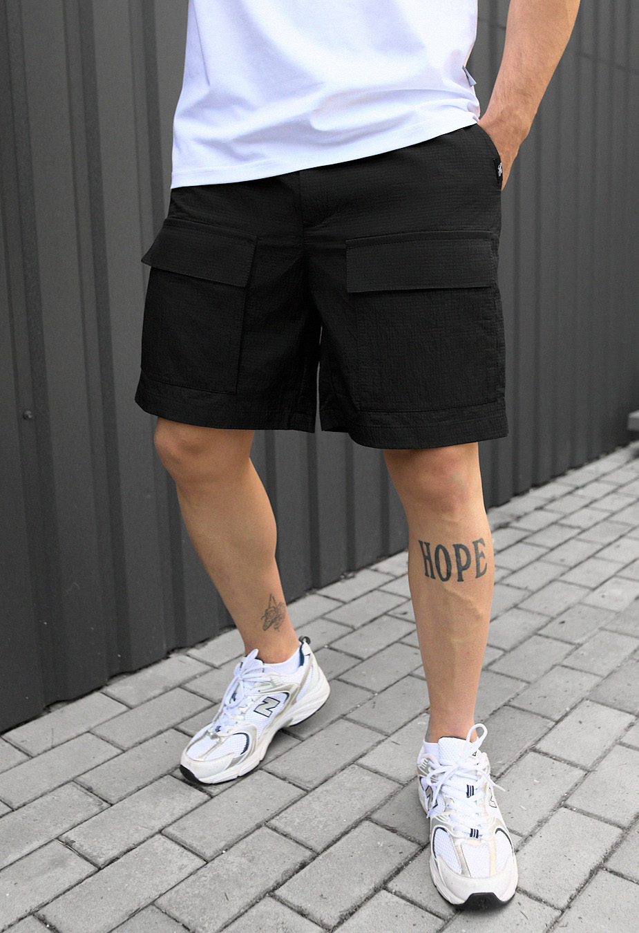 Pantaloni scurți Staff cargo bit black